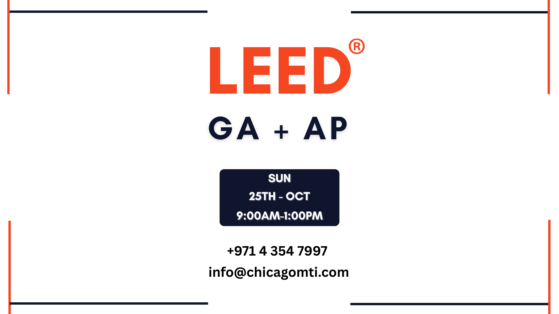 LEED GA+ AP 25th Oct