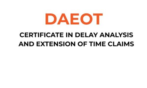 Certificate in Delay Analysis and Extension of Time Claims